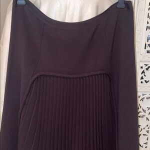 Yves Saint Laurent vintage wool unique knit Brown skirt